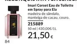 Avon Imari Corset Eau de Toilette para Ela promoção
