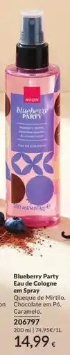 Avon Avon blueberry party eau de cologne em spray promoção