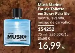 Avon Avon musk+ marine promoção