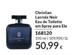 Avon christian lacroix noir eau de toilette em spray para ele promoção