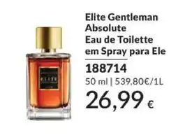 Avon elite gentleman absolute eau de toilette em spray para ele promoção