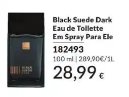 Avon black suede dark eau de toilette em spray para ele promoção