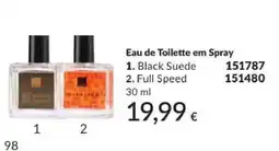 Avon Black Suede Full Speed promoção