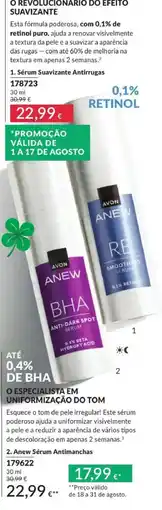 Avon Avon anew sérum antimanchas promoção