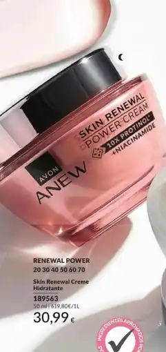 Avon Avon anew skin renewal power cream promoção