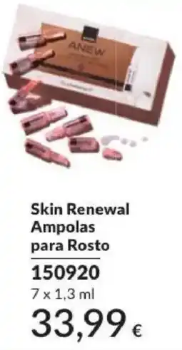 Avon anew skin renewal ampolas para rosto promoção