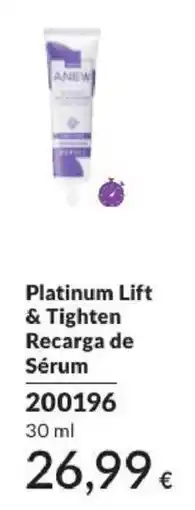 Avon anew platinum lift & tighten recarga de sérum promoção