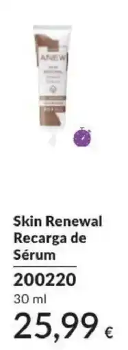 Avon anew skin renewal recarga de sérum promoção