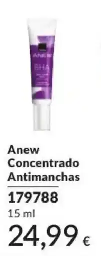 Avon Anew Concentrado Antimanchas promoção