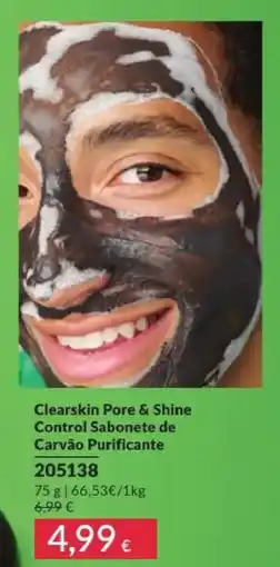 Avon Clearskin Pore & Shine Control Sabonete de Carvão Purificante promoção