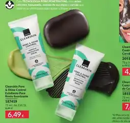 Avon Avon clearskin pore & shine control esfoliante para rosto suavizante promoção