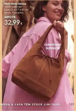 Avon Mala hobo sienna promoção
