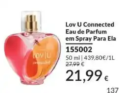 Avon lov u connected eau de parfum em spray para ela promoção