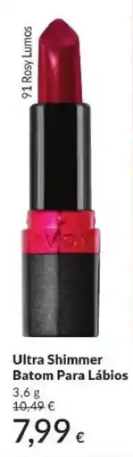 Avon Avon ultra shimmer batom para lábios 91 rosy lumos promoção