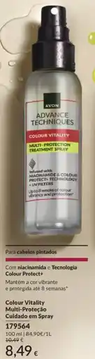 Avon Avon colour vitality multi-proteção cuidado em spray promoção