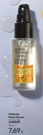 Avon Ultimate Shine Sérum promoção