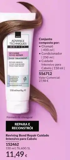 Avon Avon reviving bond repair cuidado intensivo para cabelo promoção