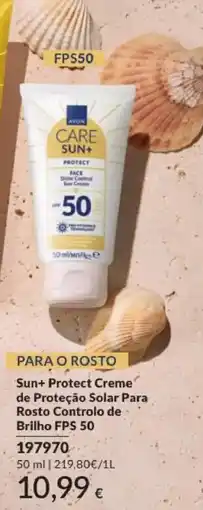 Avon Avon care sun+ protect face shine control sun cream promoção