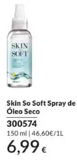 Avon skin so soft spray de óleo seco promoção