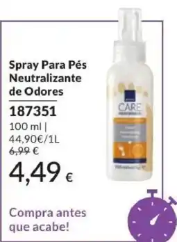 Avon spray para pés neutralizante de odores care promoção