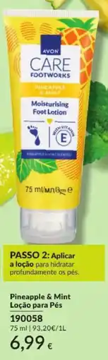 Avon Avon care footworks loção para pés promoção