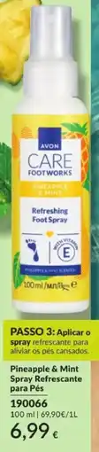 Avon Avon care pineapple & mint spray refrescante para pés promoção