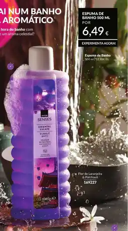 Avon Avon senses espuma de banho oriental escape promoção