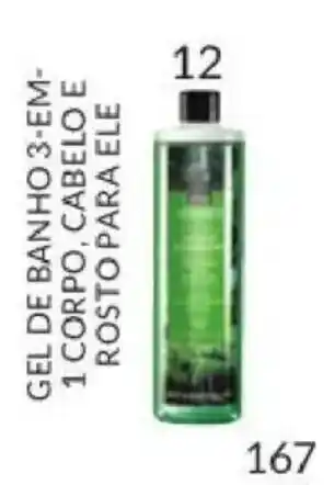 Avon gel de banho 3-em-1 corpo cabelo e rosto para ele promoção