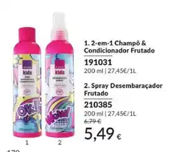 Avon Avon kids 2-em-1 Champô & Condicionador Frutado promoção