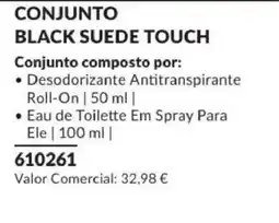 Avon Black suede touch promoção