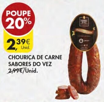 Pingo Doce Chouriço de Carne Sabores do Vez promoção
