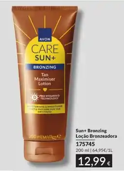 Avon Avon care sun+ bronzing loção bronzeadora promoção