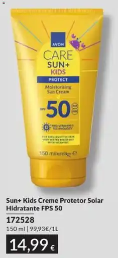Avon Avon sun+ kids creme protetor solar hidratante fps 50 promoção