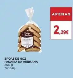 El Corte Inglés Padaria de arrifana - broas de noz promoção