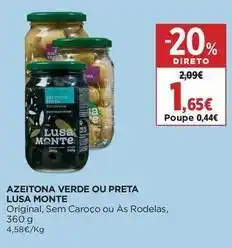 El Corte Inglés Lusa monte - azeitona verde ou preta promoção