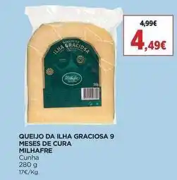 El Corte Inglés Milhafre - queijo da ilha graciosa 9 meses de cura promoção