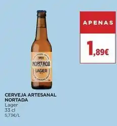 El Corte Inglés Nortada - cerveja artesanal promoção