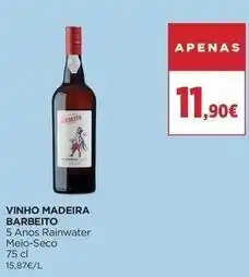 El Corte Inglés Barbeito - vinho madeira promoção