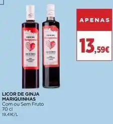 El Corte Inglés Mariquinhas - licor de ginja promoção