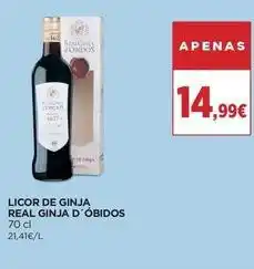 El Corte Inglés Real ginja d'obidos - licor de ginja promoção