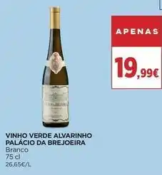 El Corte Inglés Palácio da brejoeira - vinho verde alvarinho promoção