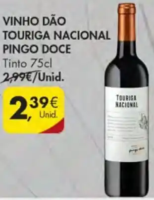 Pingo Doce Vinho Dão Touriga Nacional Pingo Doce 75cl promoção