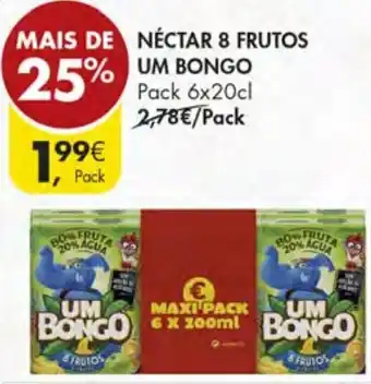 Néctar 8 Frutos Um Bongo 6x200ml