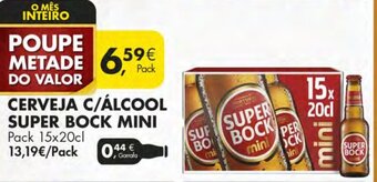 Cerveja C/ Álcool Super Bock Mini 15x20cl