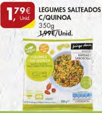 Pingo Doce Legumes Salteados C/Quinoa 350g promoção