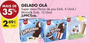 Pingo Doce Gelado Olá 6 Unid / 12 Unid promoção