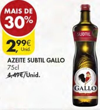 Pingo Doce Azeite Subtil Gallo 75cl promoção