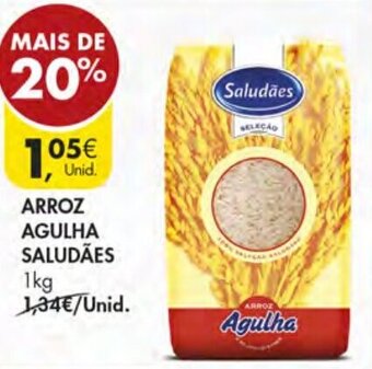 Pingo Doce Arroz Agulha Saludães 1kg promoção
