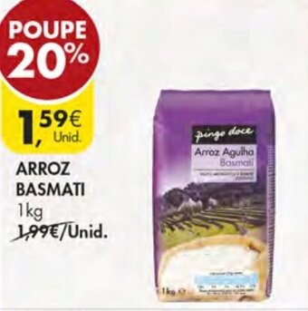 Pingo Doce Arroz Basmati 1kg promoção