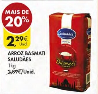 Pingo Doce Arroz Basmati Saludães 1kg promoção